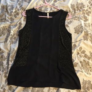 Black and gold top